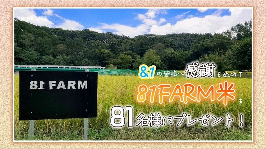81FC会員限定「81FARM米」プレゼントキャンペーン企画